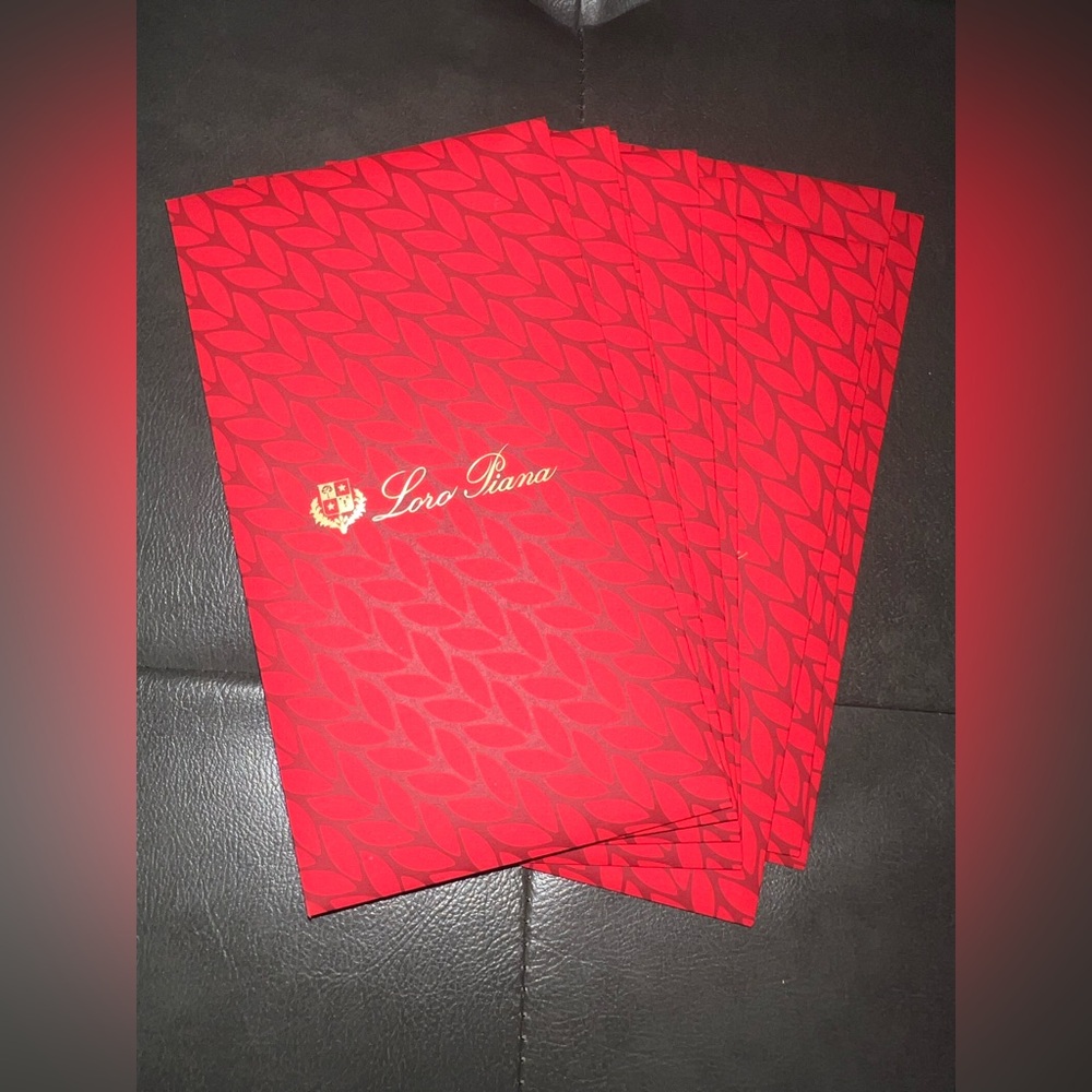 Loro Piana Red Box with Gold Logo